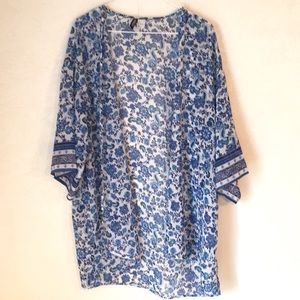 Kimono-style Open Cardigan